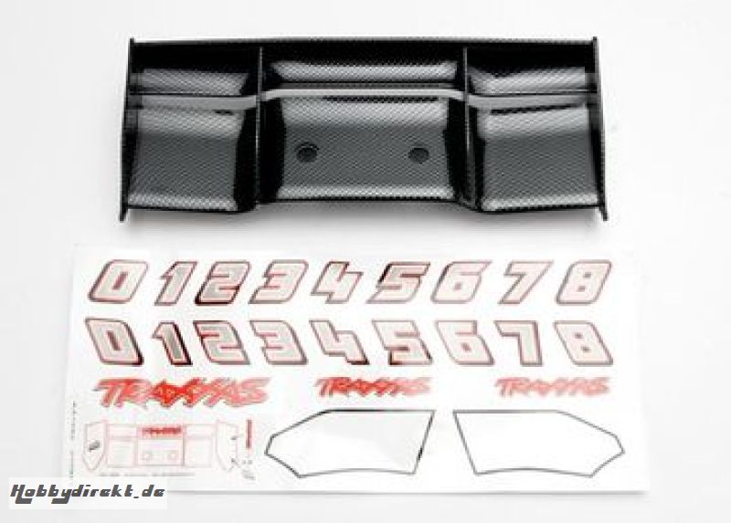 Wing Exo-Carbon with Decals  Revo Traxxas 5446G