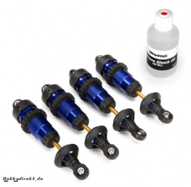 Shocks GTR Complete Aluminium Blue (4) Traxxas 5460A