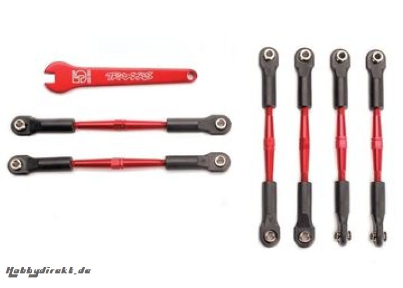 Turnbuckle Set Aluminium Red Toe-In/ Camber Traxxas 5539X