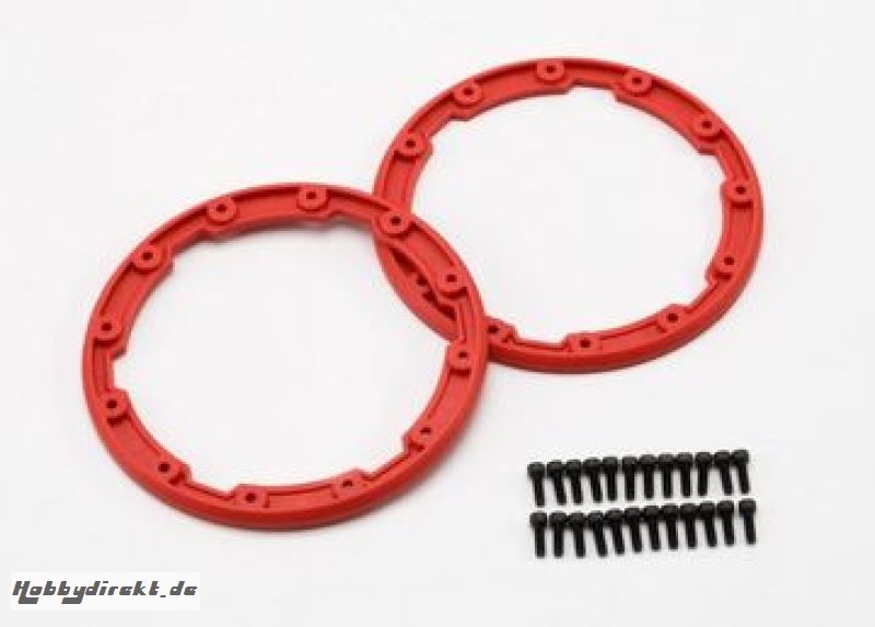 Felgenschutzring rot (2) 2.5x8mm CS (24) Traxxas 295667