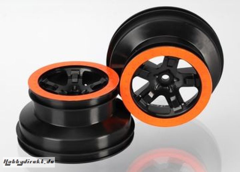 Wheels SCT Black/Orange 2.2/3.0 4WD/2WD Rear (2) Traxxas 5868X