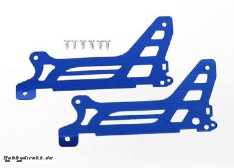 Main Frame Side Plate Outer Alu Blue (Pair)  DR-1 Traxxas 6328