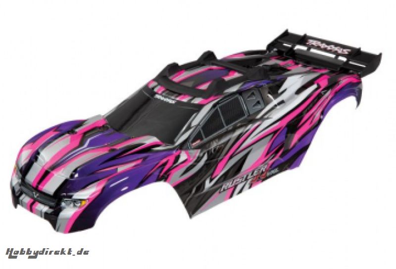 Body Rustler 4x4 Pink (Complete with Body Mounts) Traxxas 6717P