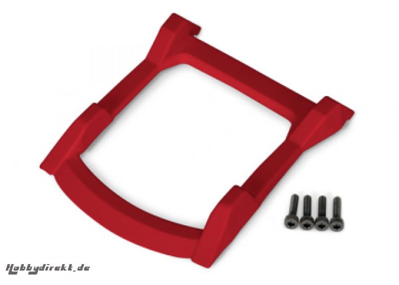 Body Skid Plate Roof Red Rustler 4x4 Traxxas 6728R