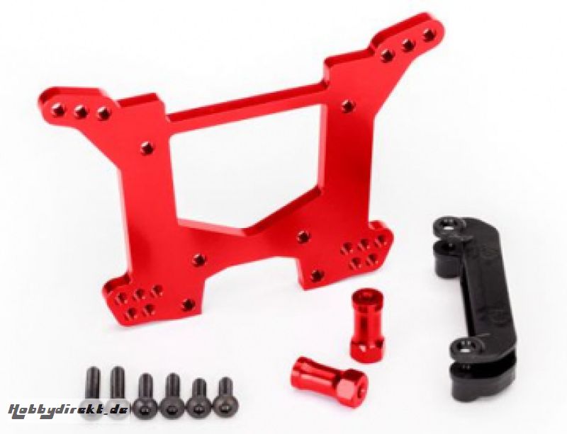 Shock Tower Rear Alu Red Rustler/Hoss 4x4 Traxxas 6738R