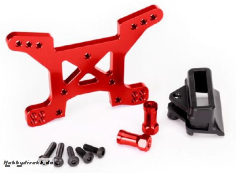 Shock Tower Front Alu Red Rustler/Hoss 4x4 Traxxas 6739R