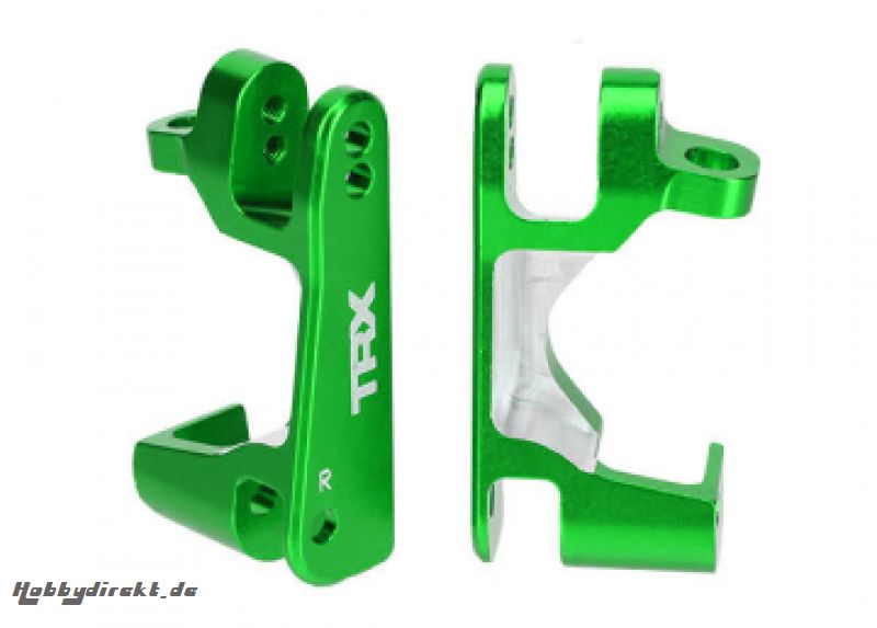 Caster Blocks Alu Green L+R (2) Traxxas 6832G