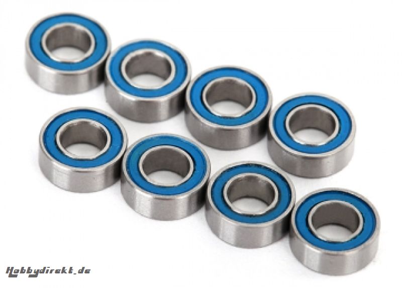 Ball bearings, blue rubber sealed (4x8x3mm) (8) Traxxas 7019R