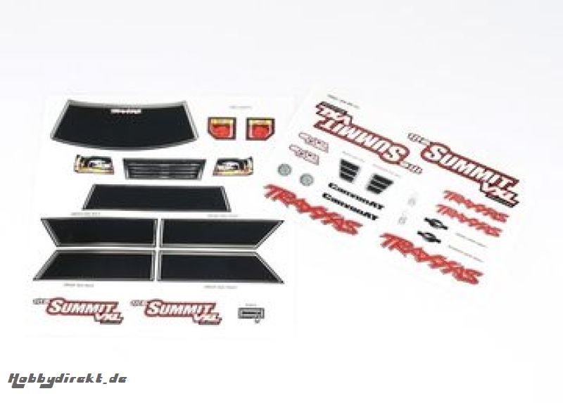 Decal Sheets 1/16 Summit VXL Traxxas 7213