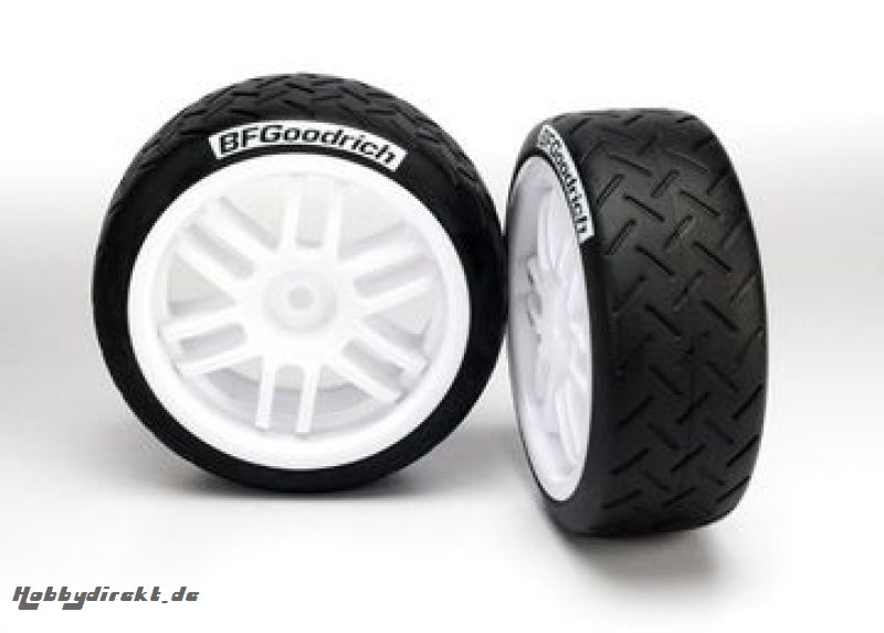 Tires & Wheels BFGoodrich Soft/Rally White 1/16 (2) Traxxas 7372R