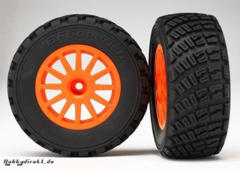 Tires & Wheels BFGoodrich/Orange Rally 1/10 TSM (2) Traxxas 7473A