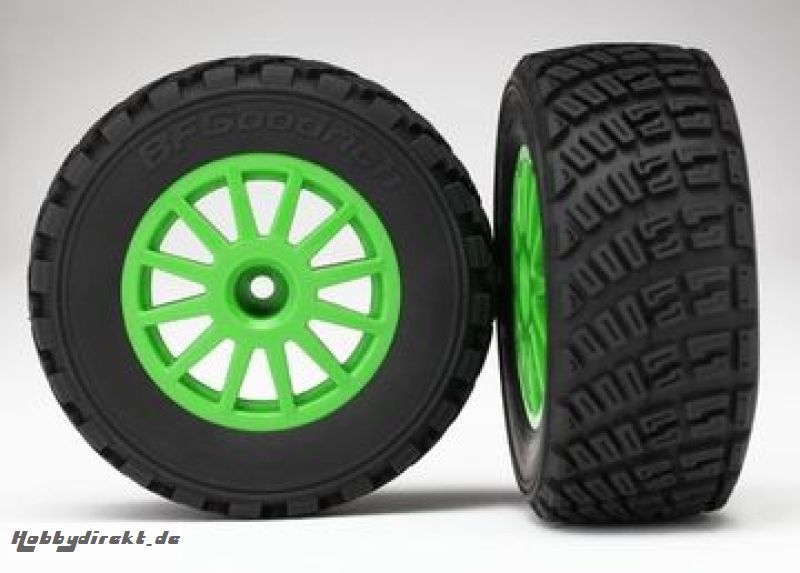 Tires & Wheels BFGoodrich/Green Rally 1/10 TSM (2) Traxxas 7473X