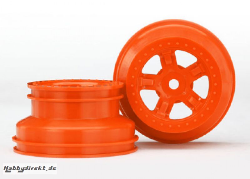 Wheel SCT Orange  LaTrax PreRunner (2) Traxxas 7673A