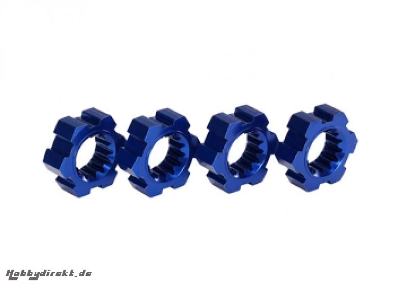 Wheel Hubs Blue Aluminium (4)  X-Maxx Traxxas 7756X