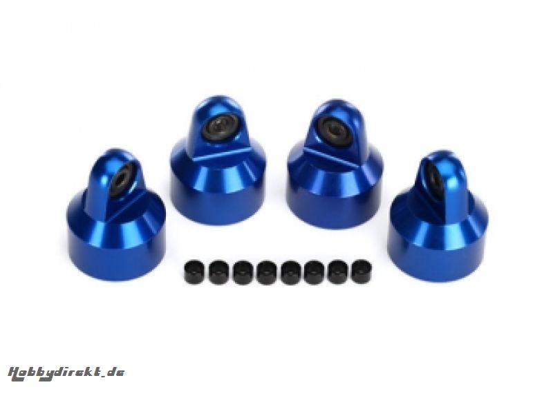 Shock Caps Aluminium Blue (for GTX #7761) (4)  X-Maxx Traxxas 7764A