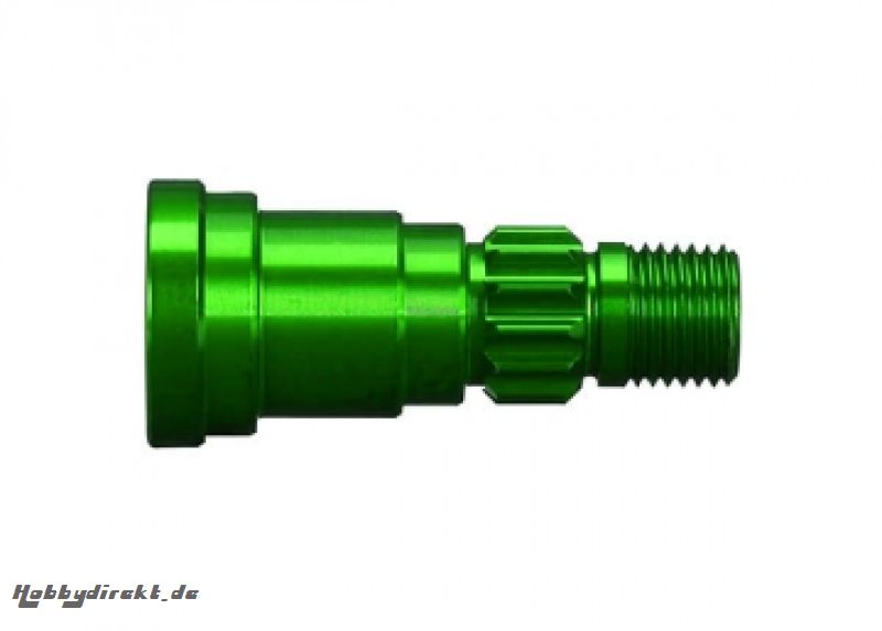 Stub Axle Alu Green (for Driveshaft #7750X)  X-Maxx Traxxas 7768G