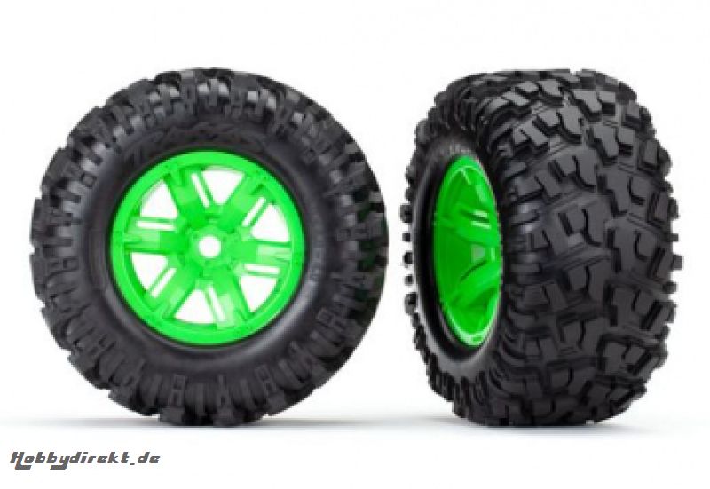 Tires & Wheels Maxx AT/X-Maxx Green (2) Traxxas 7772G