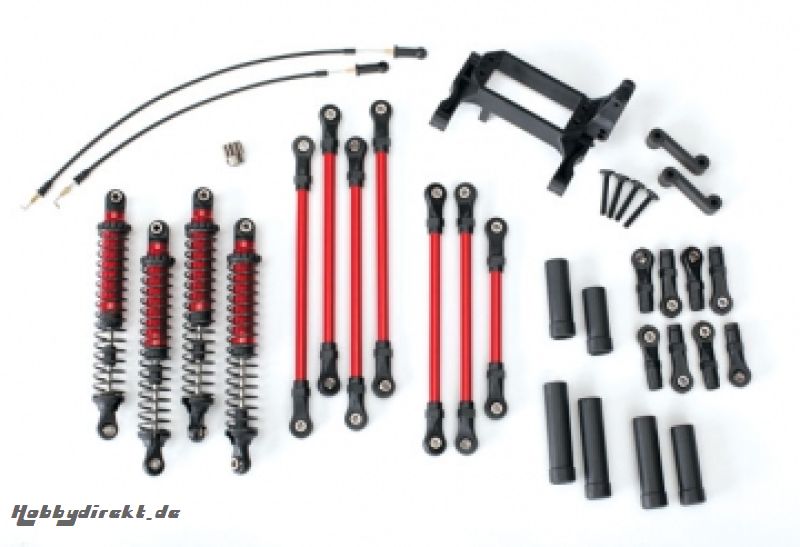 Long Arm Lift Kit Red Complete  TRX-4 Traxxas 8140R