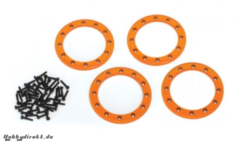 Beadlock Rings 2.2 Alu Orange (4) Traxxas 8168A