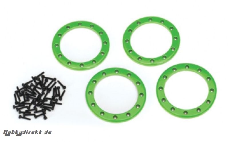 Beadlock Rings 2.2 Alu Green (4) Traxxas 8168G