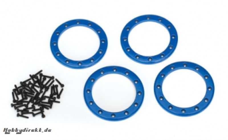 Beadlock Rings 2.2 Alu Blue (4) Traxxas 8168X