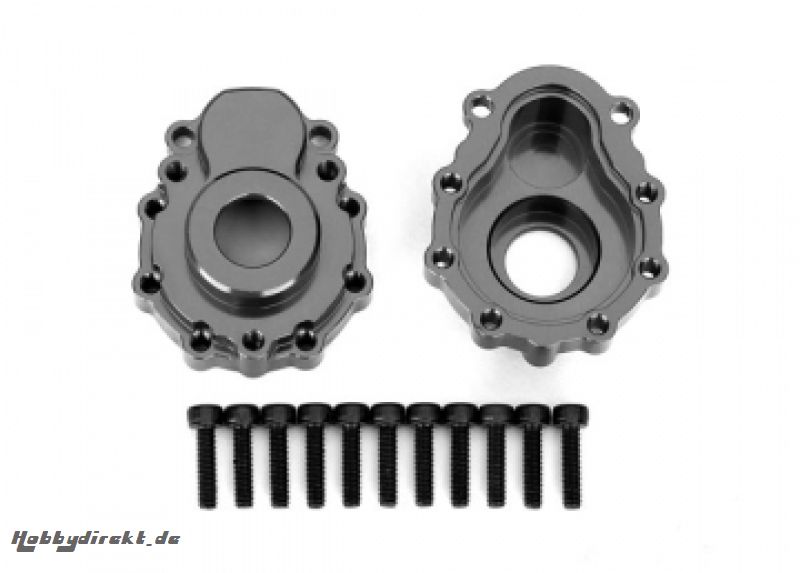 Portal Housing Outer Alu Grey Front/Rear (2)  TRX-4/6 Traxxas 8251A