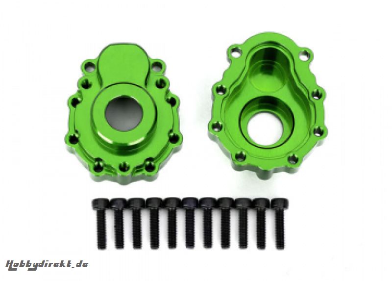 Portal Housing Outer Alu Green Front/Rear (2)  TRX-4/6 Traxxas 8251G