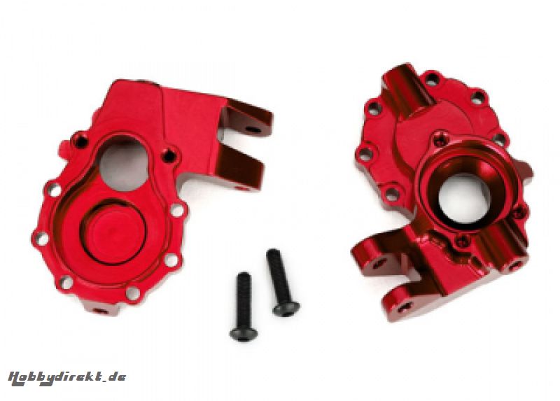 Portal Housing Inner Front Alu Red Left/Right (2)  TRX-4/6 Traxxas 8252R