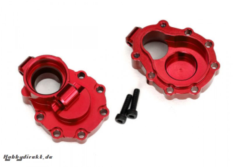 Portal Housing Inner Rear Alu Red Left/Right (2)  TRX-4/6 Traxxas 8253R