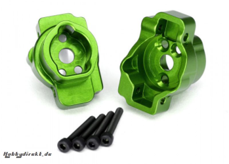 Portal Drive Axle Mount Rear Alu Green (2)  TRX-4/6 Traxxas 8256G