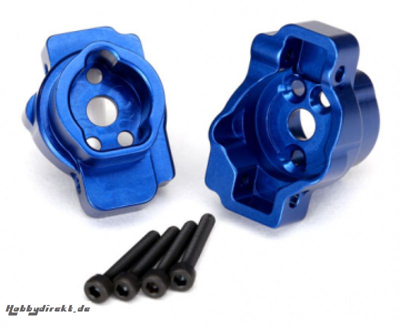 Portal Drive Axle Mount Rear Alu Blue (2)  TRX-4/6 Traxxas 8256X