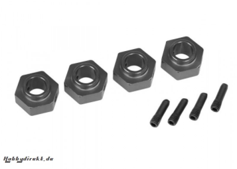 Wheel Hubs 12mm Hex Alu Grey (4)  TRX-4/6 Traxxas 8269A