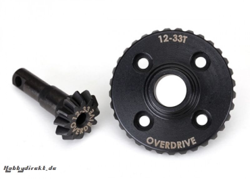 Ring- & differential pinion gear Overdrive 12/33T  TRX-4/6 Traxxas 8287