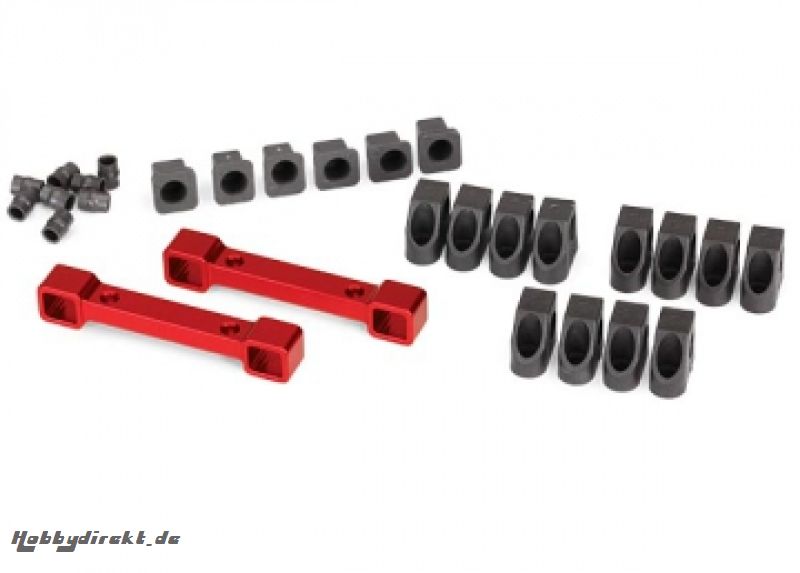 Mount Susp Arms Front and Rear Alu Red  4-Tec Traxxas 8334R