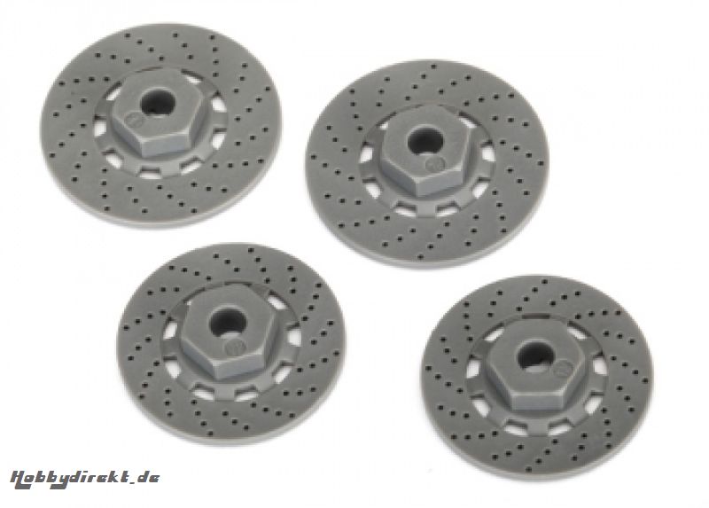 Wheel Hubs Hex (disc brake rotors) (4)  4-Tec Traxxas 8356