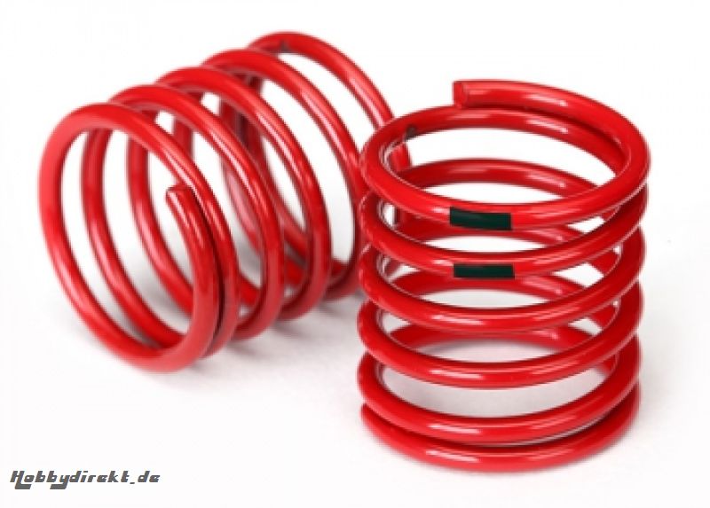 Shock Spring Red 4.4-rate (for Shock #8360) (2) Traxxas 8364