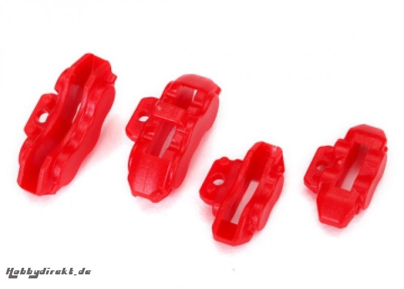 Brake Calipers Red Front and Rear (4)  4-Tec Traxxas 8367