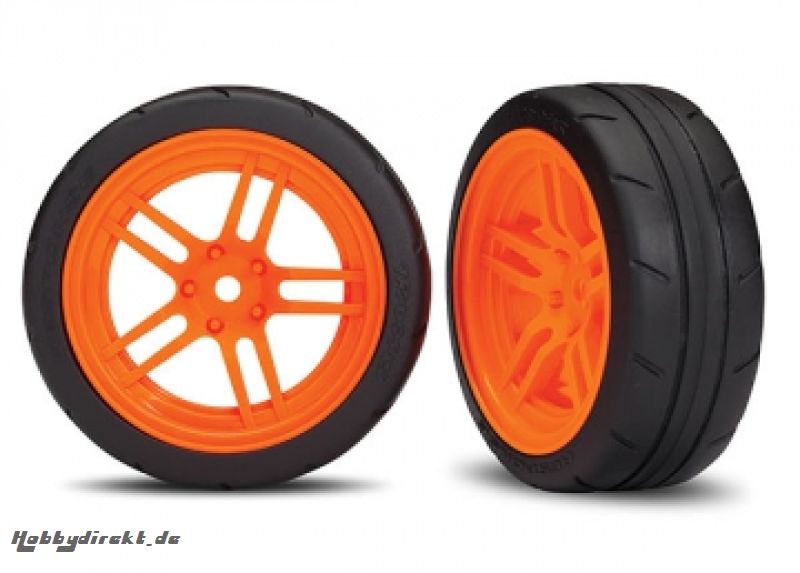 Tires & Wheels Response 1,9 Touring Orange Front VXL (2) Traxxas 8373A