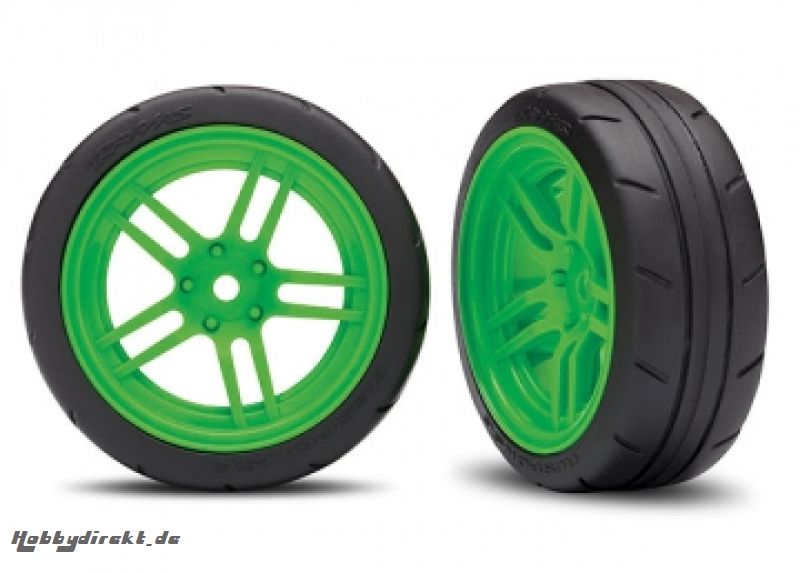 Tires & Wheels Response 1,9 Touring Green Front VXL (2) Traxxas 8373G