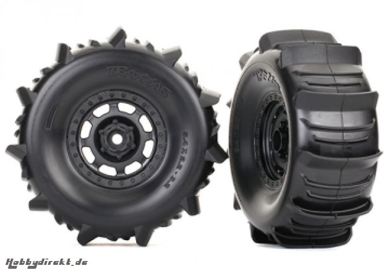 Tires & Wheels Paddle/Desert Racer (2) UDR Traxxas 8475