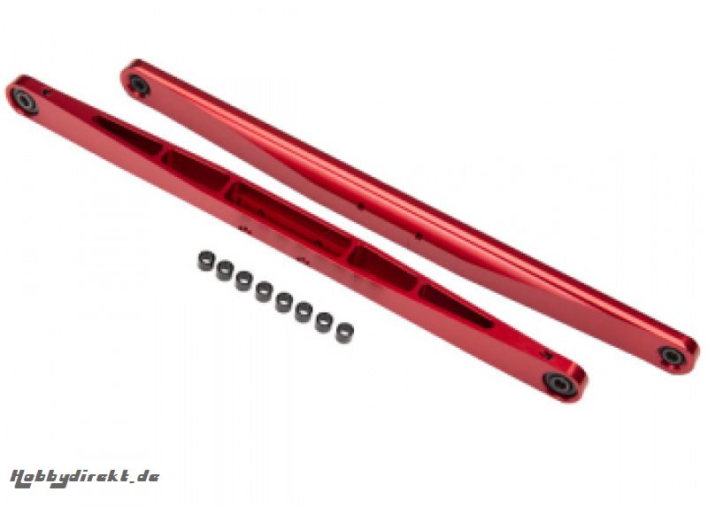 Trailing Arm Alu Red with Hollow Balls (2) UDR Traxxas 8544R