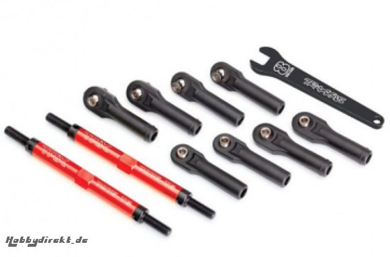 Toe Link 144mm Alu Red (with Wrench) (2)  E-Revo 2 Traxxas 8638R