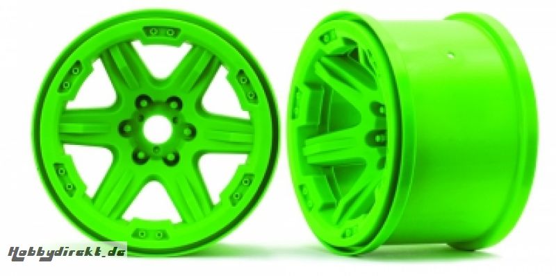 Wheels Carbide 3.8 Green (2) Traxxas 8671G