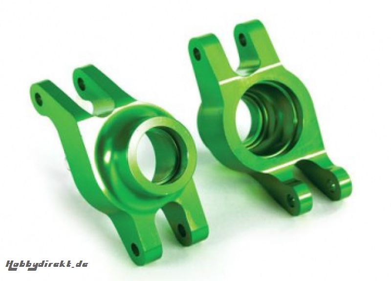 Stub Axle Carriers Rear Alu Green (Pair) Maxx Traxxas 8952G