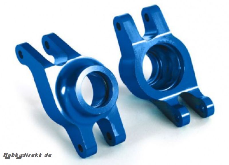 Stub Axle Carriers Rear Alu Blue (Pair) Maxx Traxxas 8952X