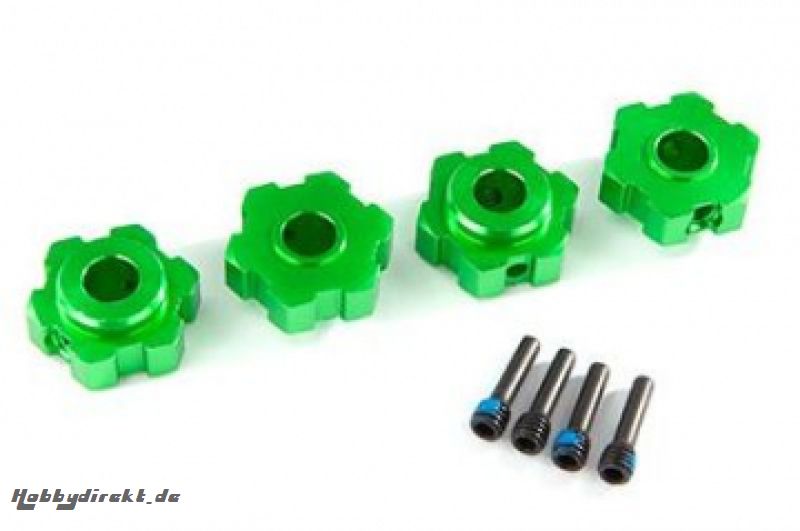 Wheel Hubs Hex Alu Green (4) Maxx Traxxas 8956G