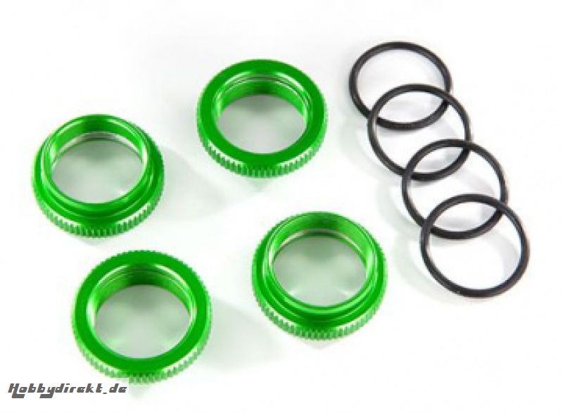 Spring Adjuster Alu Green GT-Maxx (4) Traxxas 8968G