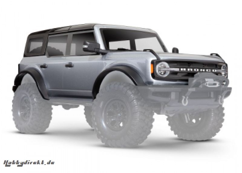 Body Ford Bronco 2021 Silver Complete Traxxas 9211G