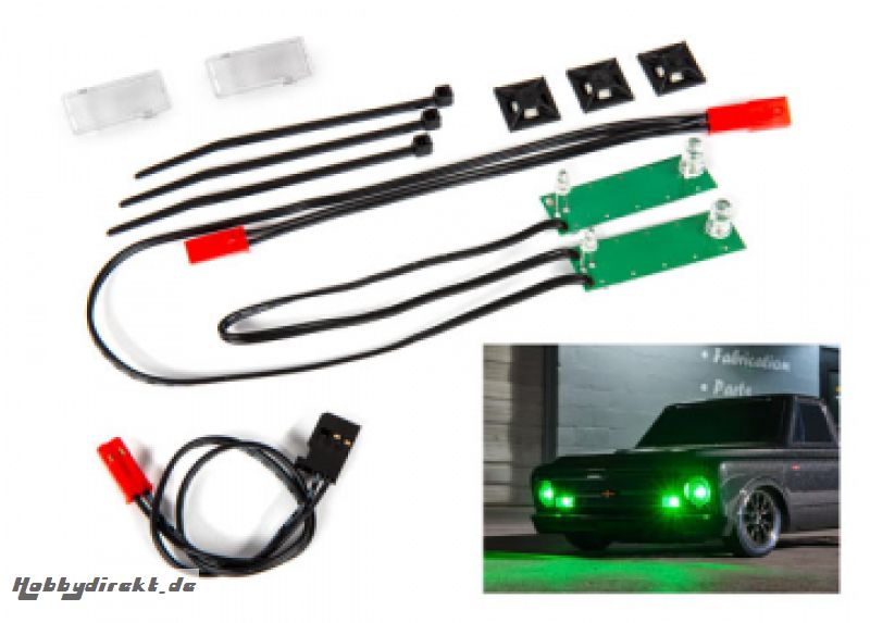 LED Lights Front Set Green  Chevrolet C10 Traxxas 9496G