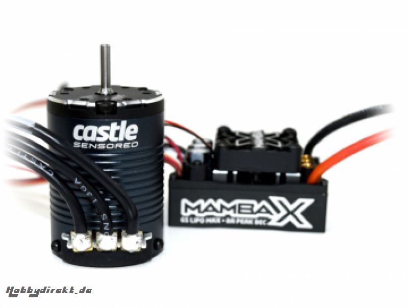 Castle Creations - MAMBA X, 25.2V WP ESC AND 1406-2850KV SENSORED COMBO CC-010-0155-10